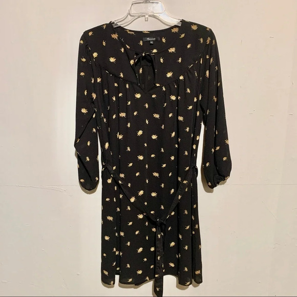 Madewell Tie-Waist Mini Dress in French Daisies size XS - Picture 1 of 7